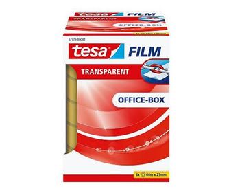 Tesa tesafilm Office Box 6 Rollen 66m 25mm transparent