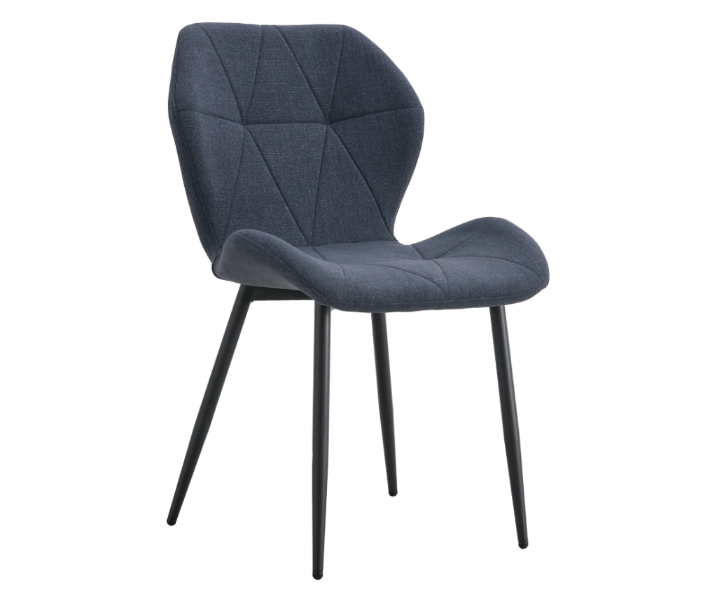 Makena siva i crna blagovaonska stolica 50x57x84 cm