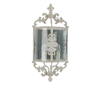 Bež željezna zidna svjetiljka 33x19x72 cm