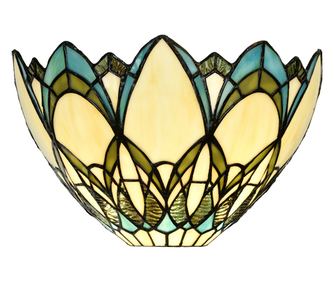 Απλικέ από μεταλλικό γυαλί Tiffany 30x15x18 cm