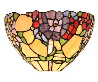 Φωτιστικό Tiffany μεταλλικό γυαλί 30x15x18 cm
