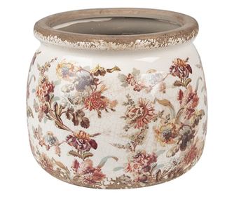 Керамична саксия Flower 16х13см