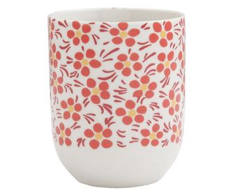 Set od 6 porculanskih šalica Flower 6x8 cm, 100 ml