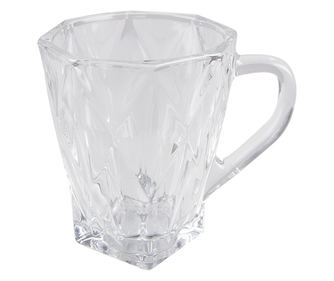 6 darabos üveg bögre szett 10x9x8 cm, 170 ml