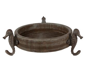 Tava decorativa lemn maro 33x13 cm