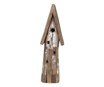 Decoratiune Casuta lemn 8x5x25 cm