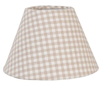 Bež bijelo pamučno sjenilo za lampu PK 23x15 cm