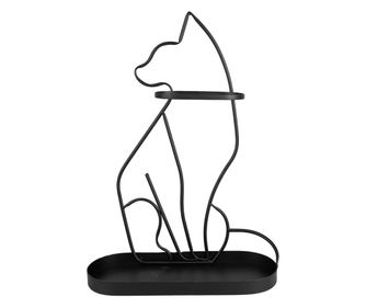 Crni željezni stalak za kišobrane Cat 42x16x59 cm