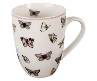 Set od 6 porculanskih šalica Fluturasi 12x8x10 cm, 350 ml