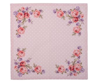 Set 6 bombažnih prtičkov Rose 40x40 cm