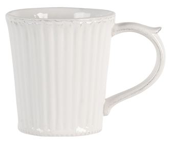 Set od 10 bijelih keramičkih šalica 13x9x10 cm, 250 ml