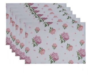 Set od 6 Hortensia pamučnih držača za tanjure 48x33 cm