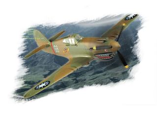 HobbyBoss P-40B/C Hawk- 81 vadászrepülőgép műanyag modell (1:72)