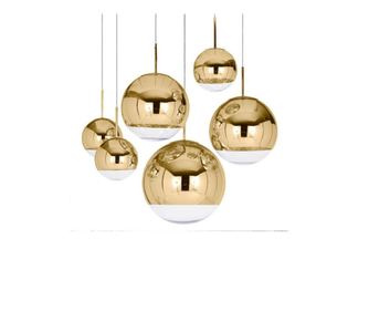 Полилей CristalLum, LuminiLux, злато, 20 см, стъкло
