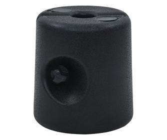 Βάσεις για Τέντα, 4 τεμ., Μαύρο, PE