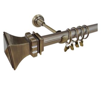 Egyszerű Verona cső bordázott antik arany 25 mm