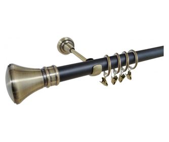 LUXOR /25 egyszerű galéria - fekete/antik arany