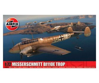 Airfix Messerschmitt Bf 110E/E-2 Trop vadászrepülőgép műanyag modell (1:72)
