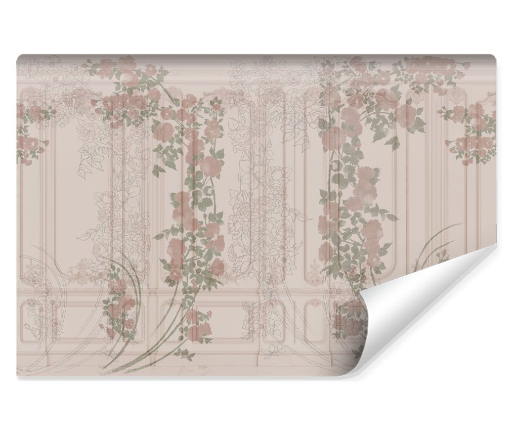  Muralo Fotótapéta absztrakt rózsák, virágok modern dekoráció a nappaliba barokk stílusban 400x280cm