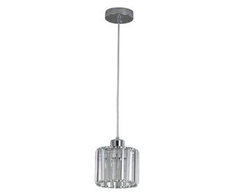 Agora Lighting, KWARC, Κρεμαστό φωτιστικό, 1 x E27, Χρώμιο, Dia: 15cm
