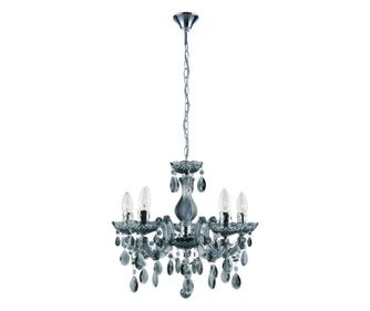 Agora Lighting, TERESA, lestenec, 5 x E14, dimljena, premer: 44 cm