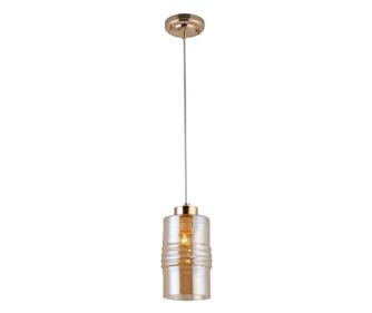 Agora Lighting, BERGEN, Κρεμαστό φωτιστικό, 1 x E27, Χρυσός, Dia: 12.5cm