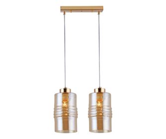 Agora Lighting, BERGEN, Κρεμαστό φωτιστικό, 2 x E27, Χρυσός, W: 34cm