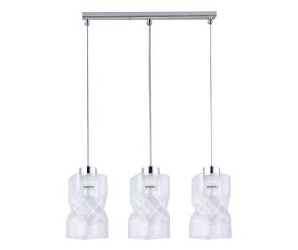 Agora Lighting, LARVIK, Κρεμαστό φωτιστικό, 3 x E27, Διαφανής, W: 60cm