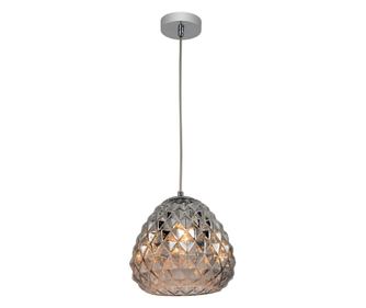 Agora Lighting, LYCHEE, Κρεμαστό φωτιστικό, 1 x E27, Χρώμιο, Dia: 25cm