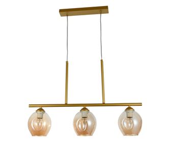 Agora Lighting, LIZA, viseča svetilka, 3 x E27, Zlata, Š: 72 cm