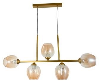 Agora Lighting, LIZA, Függőlámpa, 5 x E27, Arany, Szélesség: 96cm