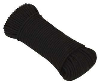 vidaXL Frânghie de lucru, negru, 4 mm, 250 m, poliester