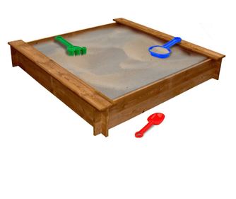 Αμμοδόχος, ξύλινη, τετράγωνη