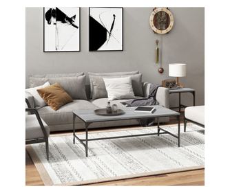 Măsuță de cafea, gri sonoma, 100x50x35 cm, lemn prelucrat