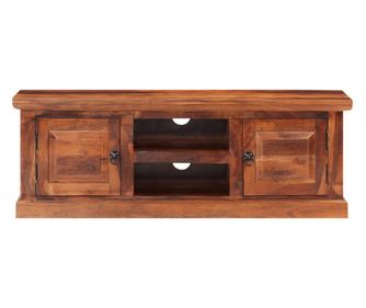 TV komoda s vratima, 112x30x40 cm, masivno drvo akacije