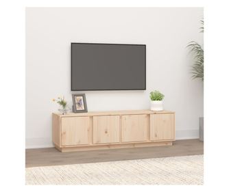 TV komoda, 140x40x40 cm, masivno borovo drvo