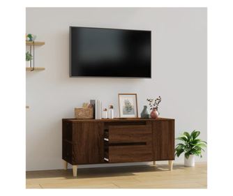TV komoda, smeđi hrast, 102x44,5x50 cm, obrađeno drvo