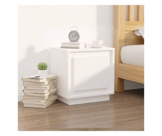 Noptieră, alb, 44x35x45 cm, lemn prelucrat