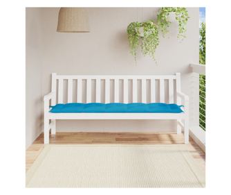 Възглавница за пейка светлосиня 180x50x7 см оксфорд плат