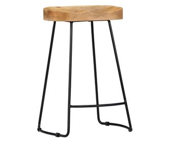 Scaune De Bar Gavin, 2 Buc., Lemn Masiv De Mango