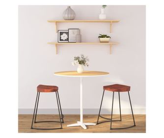 Bar stol Gavin 2 kosi 45,5x38x53 cm masivno mango leso