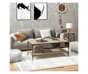 Măsuță de cafea, stejar sonoma, 80x50x40 cm, lemn prelucrat