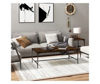 Kavni mizici, dimenzije 100x50x35 cm, obdelano leseno, dimenzija hrast.