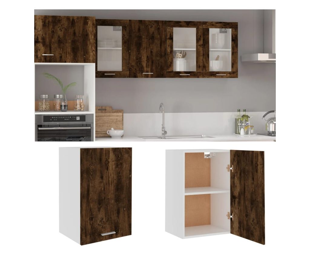 Zidni ormarić, dimljeni hrast, 39,5x31x60 cm, obrađeno drvo