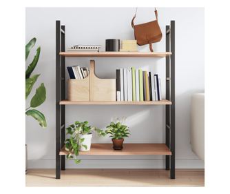 Polica stena svetlo rjava 80x50x2 cm masivni hrast obdelan