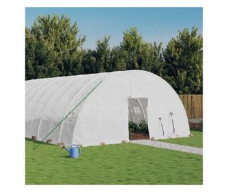 Staklenik s čeličnim okvirom, bijeli, 120 m², 20x6x2,85 m