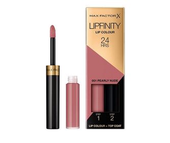 Κραγιόν ανθεκτικό στη μεταφορά, Max Factor, Lipfinity, 001 Pearly Nude