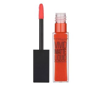Šminka za ustnice, mat, Maybelline, Vivid Matte Liquid, 25 Orange Shot, 8 ml