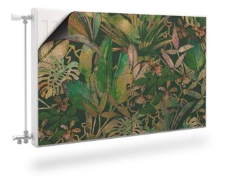 Muralo Mágnes, radiátor dekoráció, egzotikus növényzet, dzsungel, trópusi levelek modern stílus 100x60
