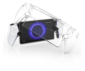 Védőtok a Sony PlayStation Portal konzolhoz, polikarbonát, karcmentes, ütésálló, átlátszó, 30,5×12×5,2 cm
